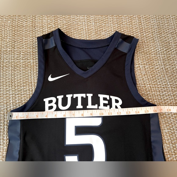 Nike Butler Bulldogs #5 basketball jersey black w/ navy stripes men’s XS - Picture 8 of 8